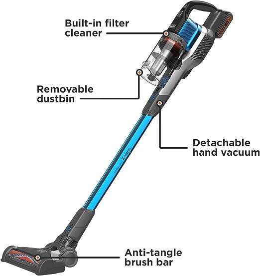 BLACK+DECKER Power Series Extreme Cordless Stick Vacuum Cleaner, BSV2020G